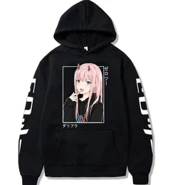 Felpe con cappuccio da donna Felpe Anime Darling In The Franxx Zero Two Felpe con cappuccio Harajuku Casual Streetwear Felpe grafiche Felpe con cappuccio unisex 220928