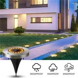 Solar Garden Lights 8/16 LED Wodoodporny krajobraz zewnętrzny do wystroju ulicy ścieżki trawnika