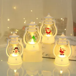 레이브 장난감 크리스마스 LED Festoon Lights Stanta Claus Snowman Lights Xmas Deccorations for 2022 어린이 선물 휴대용 랜턴 Navidad
