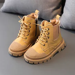 Boots Children's Ankle 2022 Autumn Girls New Boys Non-Slip Single Winter Winter Fashion Short Kids Shoes H454 T220928