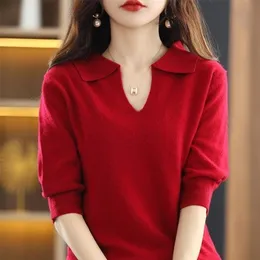 Women's Knits Tees Korean Style Cashmere Sweater Winter Trend Sweaters Cardigan Woman Designer Cardigans Female Knitted Top Red Fashion Luxury 220929