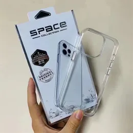 高硬度アクリルクリスタル透明な電話ケースiPhone 15 15 14 11 12 13 Pro Max Mini Caseスペース透明カバー