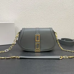 Kette GRECA CROSSBODY SABELLAPPE DULKENTAGEN Frauen Handtasche Geldbeutel Echtes Leder falten Magnetische Haspel -Hardware -Buchstaben abnehmbarer Riemen einfache Faden