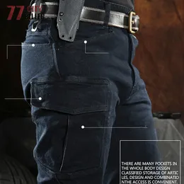 Men's Jeans Tactical Jeans Men SWAT Combat Denim Pants Male Multipocket Wearresistant Army Cowboy Cargo Joggers Pantalones Hombre 220929