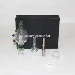 Narguilés Néctar Colorido Kits para Cachimbos de Água Fumar com Unhas de Titânio 14mm Dab Palha Mini Nector