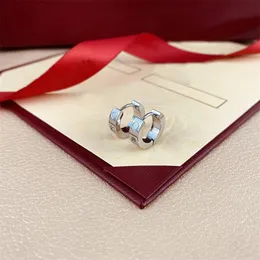 Luxury Valentines Day Gifts Charm Earing Friendship Prom Accessoarer Uts￶kta fest Rostfritt st￥l smycken ￶rh￤nge Designer f￶r kvinnliga par Hoop Jewellry