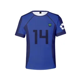 ブルーロックイサギコスプレマーチTシャツ男性/女性ティーフットボールサッカーユニフォームアニメセットスーツイサギヨイチシティエスペリオン