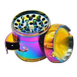 CHROMIUM CRUSHER herb grinder electric grinders smoke accessory tobacco With Cigarette Holder roll tray bong dab rig