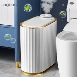Waste Bins Aromatherapy Smart Trash Can Bathroom Toilet Desktop Electronic Automatic Garbage Bin with Air Freshener Home Appliances 220930