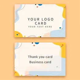 Greeting Cards 100/200/500PCS Customized Full-color Double-sided Printing Business 300GSM Paper Custom Thank You Card 220930