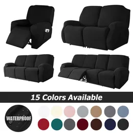 Tampa da cadeira Levivel Sofá elástico à prova d'água Tapa de reclinável tampa de reclinável Spandex Poltrona Reclinável Couch Cover Sala de estar 1234 lugares 220930