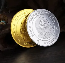 Wesołych Świąt Pamiątek Święty Mikołaj Claus Wish Monety Collective Gold Gold Poucid Moneta Północna Kolekcja Bolek Północna SN6808