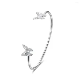 Bangle Top Quality Woman moda biżuteria Butterfly Projekt dla ol 925 Srebrny Banles Srebrny dama Regulowane rozmiary