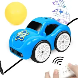 Diecast Model Araba RC Akıllı Sensör Uzaktan Kumanda Karikatür Mini Araba Radyo Kontrollü Elektrik Modu Akıllı Müzik Işık Oyuncakları Çocuklar İçin 220930