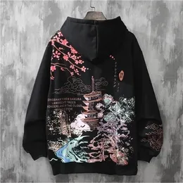 Men's Hoodies Sweatshirts sudaderas con capucha loft print hoodie y2k clothes harajuku anime hip-hop japanese streetwear Sweatshirt hoodies men kpop 220929