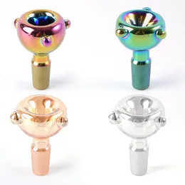 Multi Colorful Laser Rainbow Somking Accessories 14mm Female Man Foge Glass Bowl Färgglada skålar för servitörrör Oil Dab Rigs