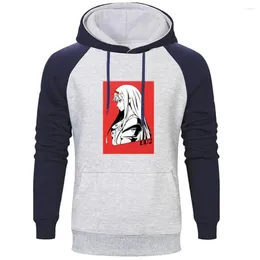 Herren Hoodies Harajuku Anime Persönlichkeit Tops S Herren Null Zwei Kawaii Mädchen Raglan Hoodie Streetwear Moletom Sweatshirts Sudaderas