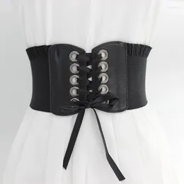 Bälten korsett punk svart bred midjeband bantning kropp för kvinnor elastisk hög midjebälte cinto sobretudo feminin ceinture