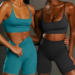 Women's Tracksuits Yoga Sets Short Seamless SportsWear Women Sport Fitness Suit Sport Outfit For Woman Gym Clothing Workout Clothes Athletic Wear 220929