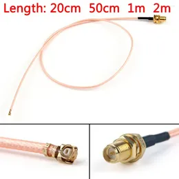 Belysningstillbehör areyourshop RG178 CABLE RP.SMA Female Plug Bulkhead till IPX U.FL Coax Pigtail 20cm 1m 2m grossistanslutning Jack