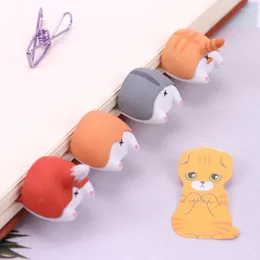 Adorável Cartoon Dog Hamster Ass Bookmarks Bookty Book Reading Item Presente Criativo para Crianças Papelaria de Crianças