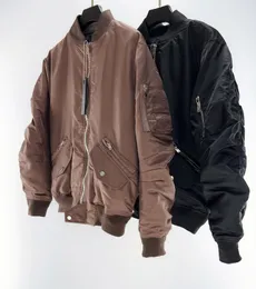 2022 Sonbahar ve kış lüks tasarımcı ceket şık beyzbol yaka termal pamuklu ceketler yüksek kaliteli cep dikiş üst marka erkek ceket
