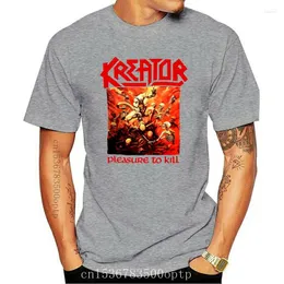 Herr t skjortor herrar kläder Kreator nöje att döda tee t-shirt