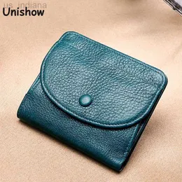 Brieftaschen Unisex Echtes Leder Brieftasche Mini Geldbörse Marke Designer Frauen Und Männer Leder Brieftasche Kleine Münze Tasche Geld Ändern Tasche L220929