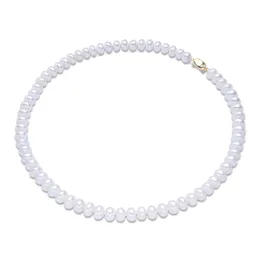 Beaded Halsband Dainashi 925 Sterling Silver AAAA 89mm White Bread Beads Freshwater Pearl Necklace Chain Fine Gift for Women 40cm 45cm 50cm 220929