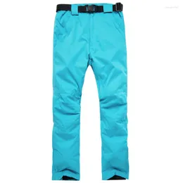 Pantaloni da sci da uomo da esterno donne donne di alta qualit￠ arorosa impermeabile coppia calda pantaloni da neve inverno snow snowboarding da sci solido