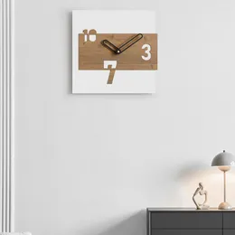 Orologi da parete Meccanismo dell'orologio digitale in legno Orologio da cucina piccolo creativo Orologio da regalo silenzioso Saatration Articoli Orologio Da Parete