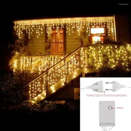 Strings 5M Tenda Icecle Led String Light Droop 0.4/0.5/0.6m Ghirlande natalizie Faiy Xmas Party Garden Stage decorativo