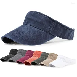 Ball Caps Summer Outdoor Sports Plain Color Casual Breathable Snapback Hat Fashion Washed Denim Sun-Resistant Baseball Visor Peaked Cap