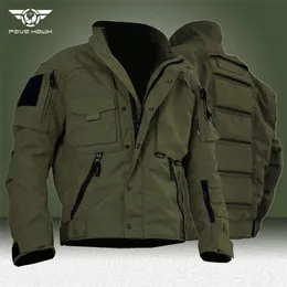 Mens Jackets Agent Tactical Jacket Men Military Waterproof Multi Pocket Cargo Windbreaker Coats Outdoor Army Wearresistant Combat Jackets 220929