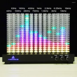 Table Clocks Creative 14-segment Spectrum Analyzer Level Indicator Music Light LED Rhythm Column VU Bar KTV Party Decoration