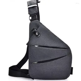 Utomhusväskor män reser Business Fino Bag Burglarproof Shoulder Holster Anti Stöld Säkerhet Rem Digital Storage Chest Sports Sport