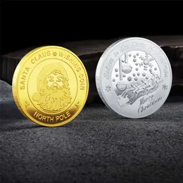 2023 new Wholesale Santa Claus ing Coin Collectible Gold Plated Souvenir Coin North Pole Collection Gift Merry Christmas Commemorative Coin FY3608 930high quality