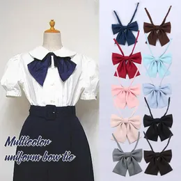 Bow Ties Japanese School JK Uniform Tie For Girls Butterfly Cravat Solid Color Sailor Suit Accessories Students Bowtie