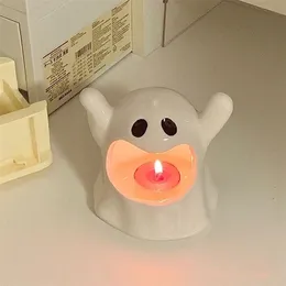 Mum Tutucular Cadılar Bayramı Seramikleri Hayalet Çubuk Kokulu Asılı Tealight Stick Düğün Melek Masa Dekoru 220929