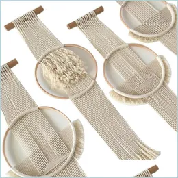 Taquestres de tapeçarias Tapeçaria de algodão de algodão Combinada Restaurante de parede combinada Creative Soft Decoração entrega 2021 Home G Dhydt