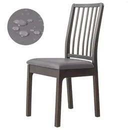 Chair Covers Waterproof Cover PU Leather Dining Seat For Room Sillas De Comedor