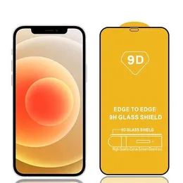 9D-Displayschutz aus gehärtetem Glas für iPhone 15 14 13 12 11 PRO MAX XR XS 7 8