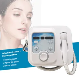 New Slimming Dcool portátil Coolto quente para apertar a pele Máquina de eletroporação facial antienvelhecimento