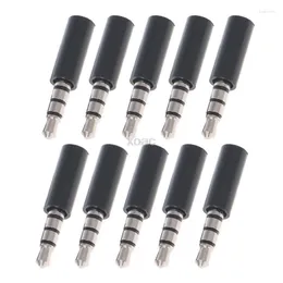 Acessórios de iluminação 10pcs ouro 4 pólo 3,5 mm machos fone de ouvido masculino foneco de fone de ouvido Soldagem White/Black M13 Dropship