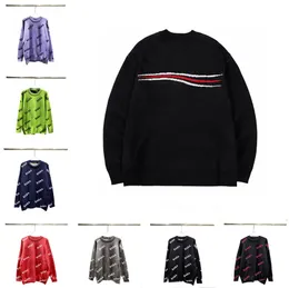 디자이너 스웨터 고급 파리 남성 여성 스웨터 느슨한 풀오버 패션 클래식 클래식 레터 탑 둥근 목 긴 소매 스웨터 울 따뜻한 크기 S-2XL