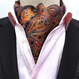 EXSAFA Bufanda de temperamento de poliéster para hombre Bufanda de corbata retro moda de negocios