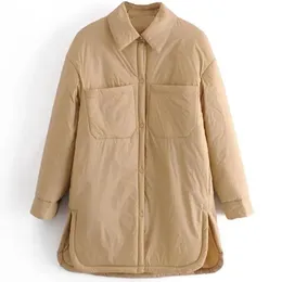 Women Down Parkas icclek damskie Koszulki kurtki cienki parka oversize koszula płaszcze femme armia odzieży wierzchołek bf Long Sleeve Khaki płaszcz 220929