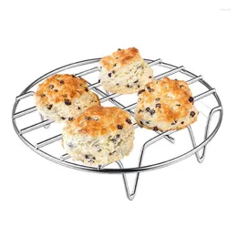 Table Mats Air Fryer Accessories High-quality Stainless Steel Cooking Steamer Rice Rack Plate Kitchen Tools