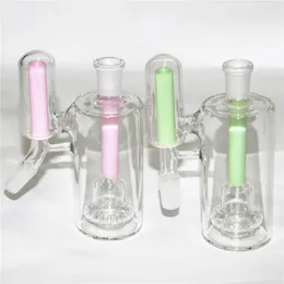 Clear Hookahs Ash Catcher Bong Accessories Recycler DAB Rig 흡연 담즙 14mm 18mm 조인트 인라인 슬라이트 디퓨저 Glass Water Bongs Ashcatcher