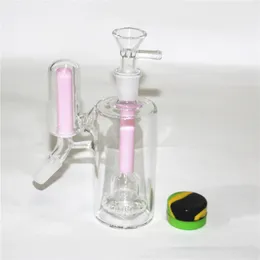 Shisha Ash Catcher 14,5 mm Gelenk Bong Glaspfeife Filter Bongschalen mit Räucherschale Quarz Banger Silikonbehälter